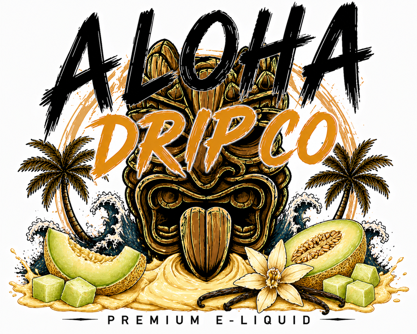 Aloha Drip Co Da Honeydew Kustard Nic Salt 60ML