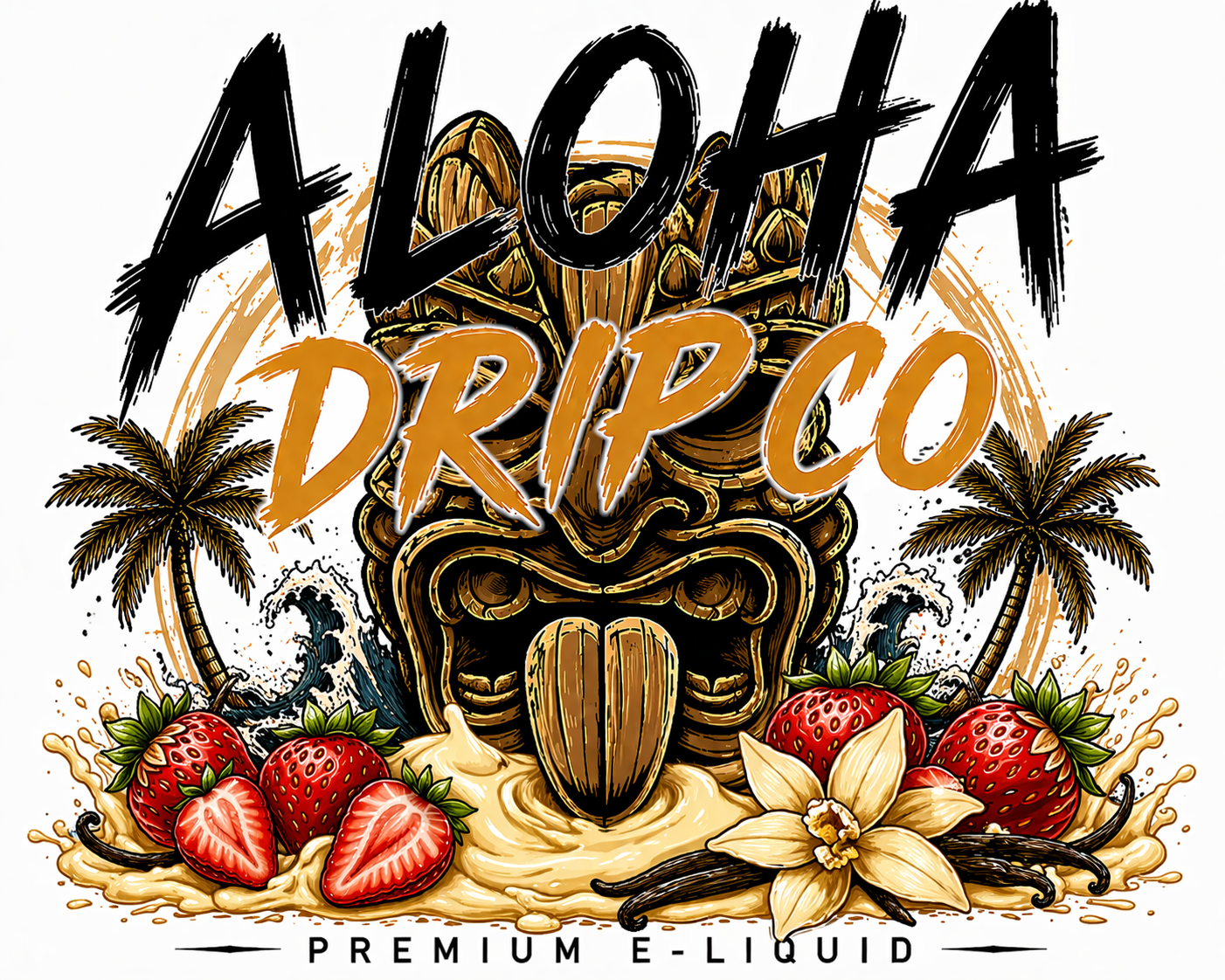 Aloha Drip Co Da Strawberry Kustard Nic Salt 60ML