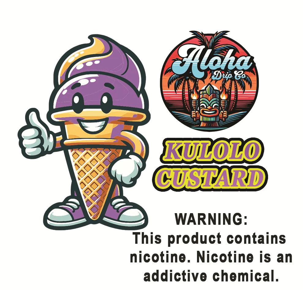 Aloha Drip Co Kulolo Custard 60ML Nic Salt