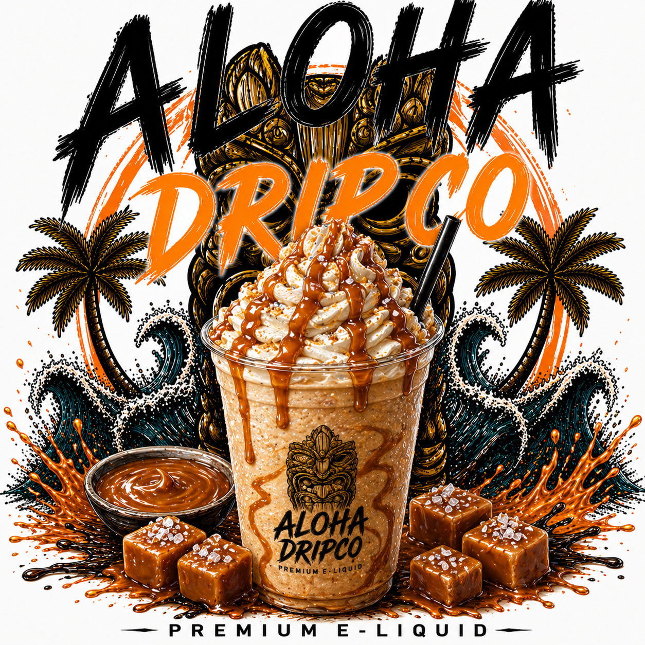 Aloha Drip Co Salted Caramel Frappe 100ML