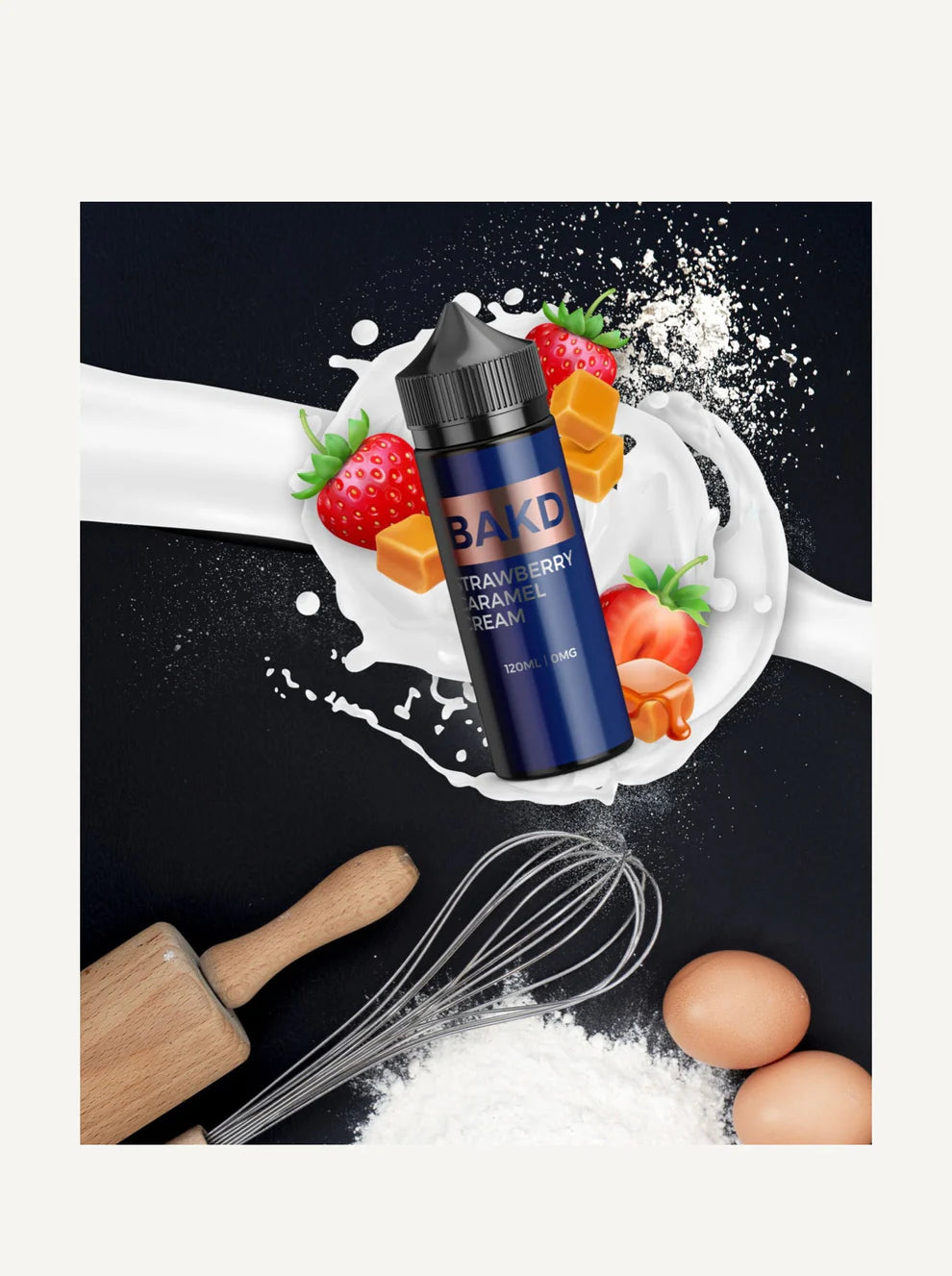 BAKD Strawberry Caramel Cream by GrimmGreen 120ML